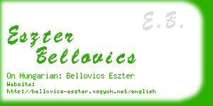 eszter bellovics business card